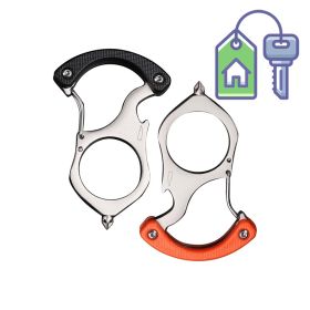 Multifunctional Carabiner Keyring(2pcs) with Beer Bottle Opener(random color shipping)