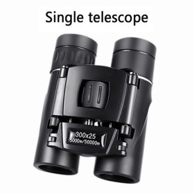 500X25 / 300X25 Professional Folding Small Compact Lightweight Binoculars; Long Range Zoom Telescope With Storage Bag For Hiking Hunting Travel S (Items: 300x25)