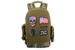 Military Tactical Backpack Work Bag with Five Patches Including 1 US Flags for Outdoor