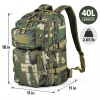 Small Tactical Backpack Assault Pack 40L Military Backpack with Molle for Hiking Hunting Rucksack Trekking