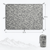 Packable Quilted Camping Blanket, 82 x 58 in, Outdoor Throw with Stuff Sack